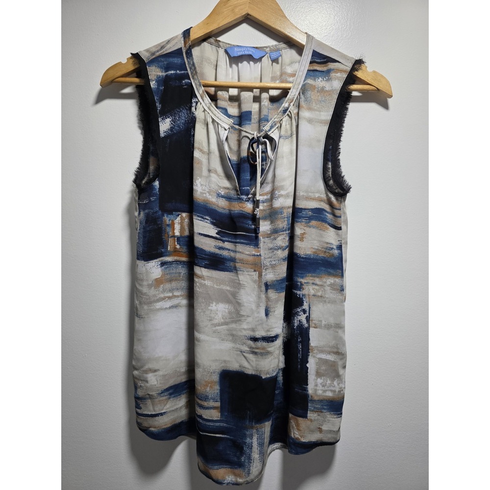 Simply Vera Wang Women Sleeveless Blouse Tank Top Size S